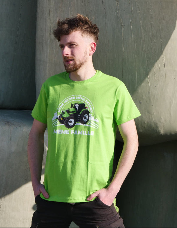 Tracteur Vert Clair 2 t-shirt unisexe